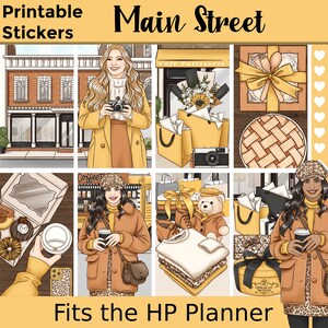 Adesivos de planejador para impressão de compras: feitos para caber no clássico Happy Planner – Main Street