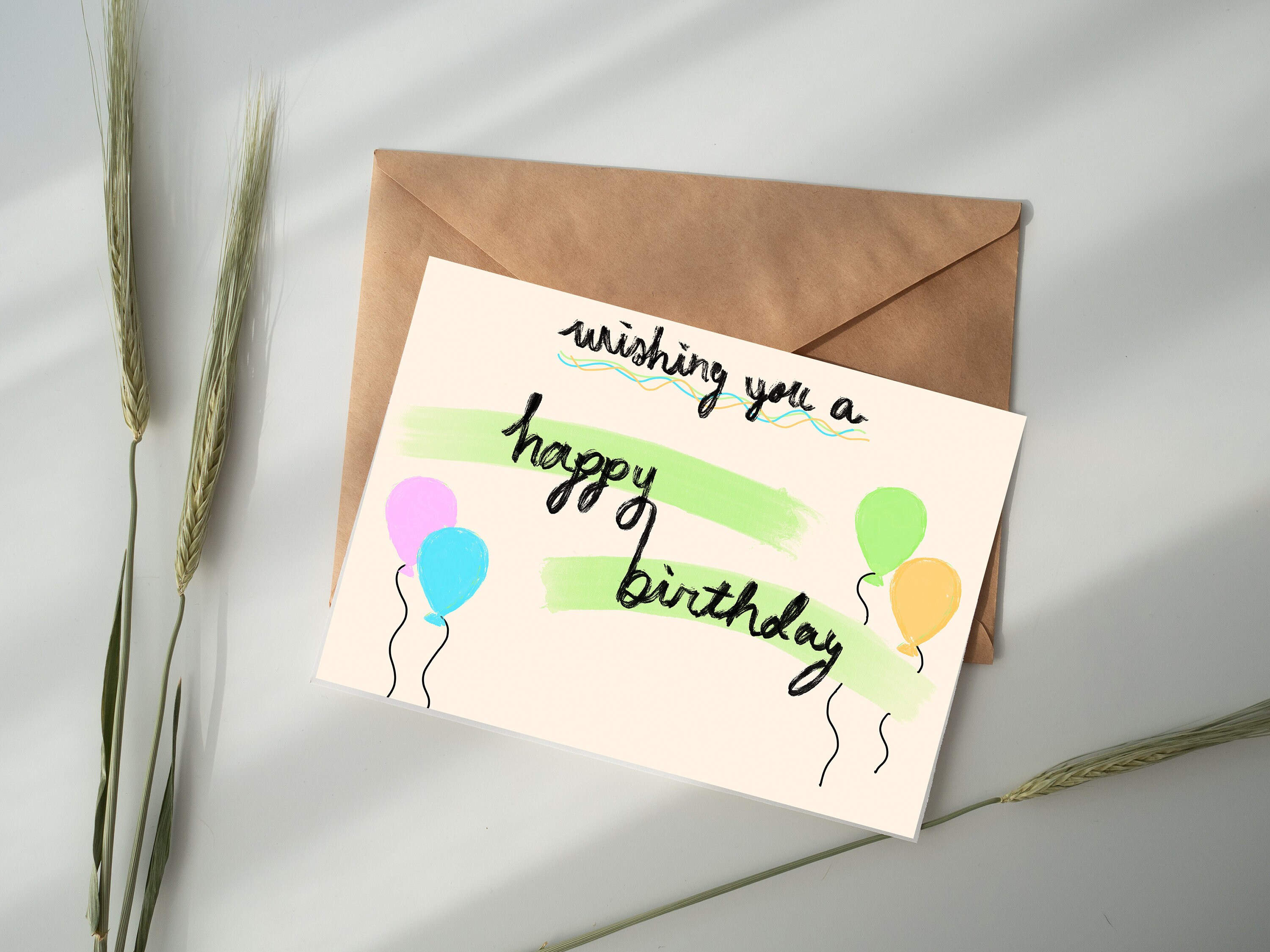 4x6 Happy Birthday Card Printable | Etsy