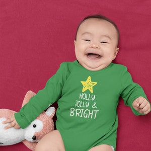 Funny Christmas Infant Long Sleeve Bodysuit Onesie, Holiday Baby Onesie, Baby&#39;s First Christmas, Christmas toddler onesie