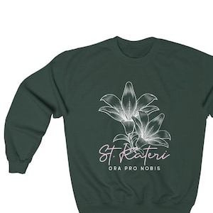 St. Kateri Crewneck Sweatshirt, Catholic Gift, Catholic Gift for Women, Confirmation Gift, Catholic Mom Gift