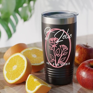 St. Zelie Tumbler, 20oz, Catholic Mug, Catholic Tumbler, St. Zelie Gift, St. Catholic Mom Gift, Catholic Women's Gift, Godmother Gift