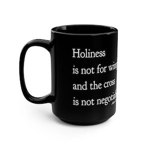 Catholic Black Mug, 15oz, Mother Angelica, Funny Catholic Gift, Catholic Gift, Catholic Mug, Catholic Coffee Mug, Godmother gift, saint gift