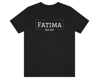 Jersey-T-shirt Fatima, katholiek shirt, katholiek cadeau, Onze-Lieve-Vrouw van Fatima, St. Lucia, katholiek T-shirt, Fatima, Lourdes, Marion Gift, bevestiging