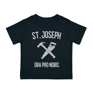 St. Joseph Infant Jersey Shirt, Catholic Kid&#39;s Shirt, St. Joseph gift, Baptism gift, Godson gift, Catholic Gift for Children, Catholic Shirt