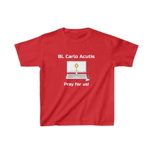 Carlo Acutis Kids Cotton Tee Catholic Shirt Catholic Kids - Etsy
