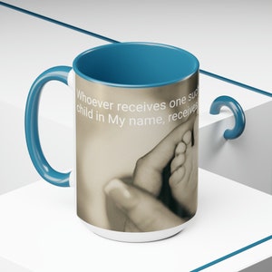 Pro-Life koffiemok, 15oz, kraamcadeau, katholieke koffiemok, christelijke koffiemok, babycadeau, Moederdagcadeau,