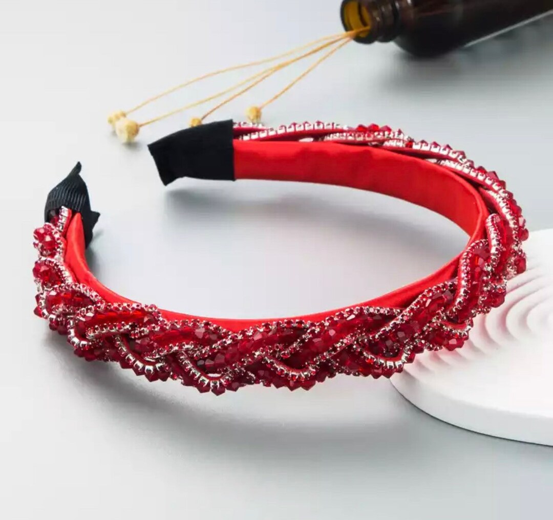 Beautiful Red Headbands Red Headbands for Her Red Headband Etsy