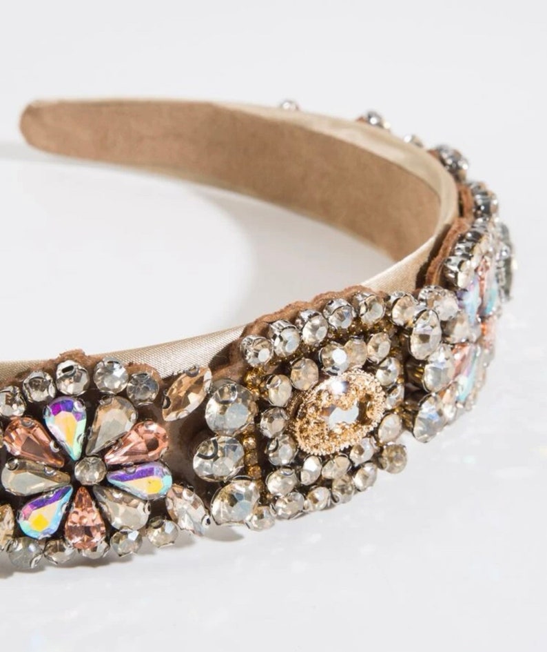 Stunning Jeweled Headbands Jeweled Headband Crystal Etsy