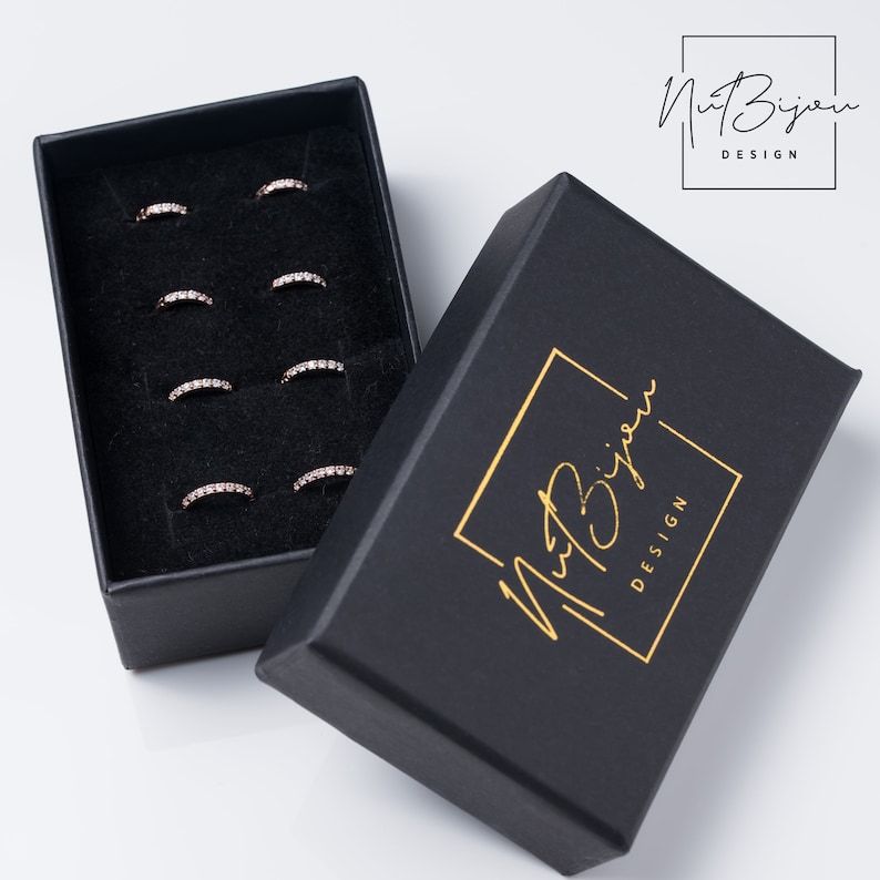 Helix hoop earrings Tiny Pave Huggie Earrings,4 sizes Cz earlobe hoop Gold conch hoop Fast shipping gift Rose Gold Huggie Hoop Earrings