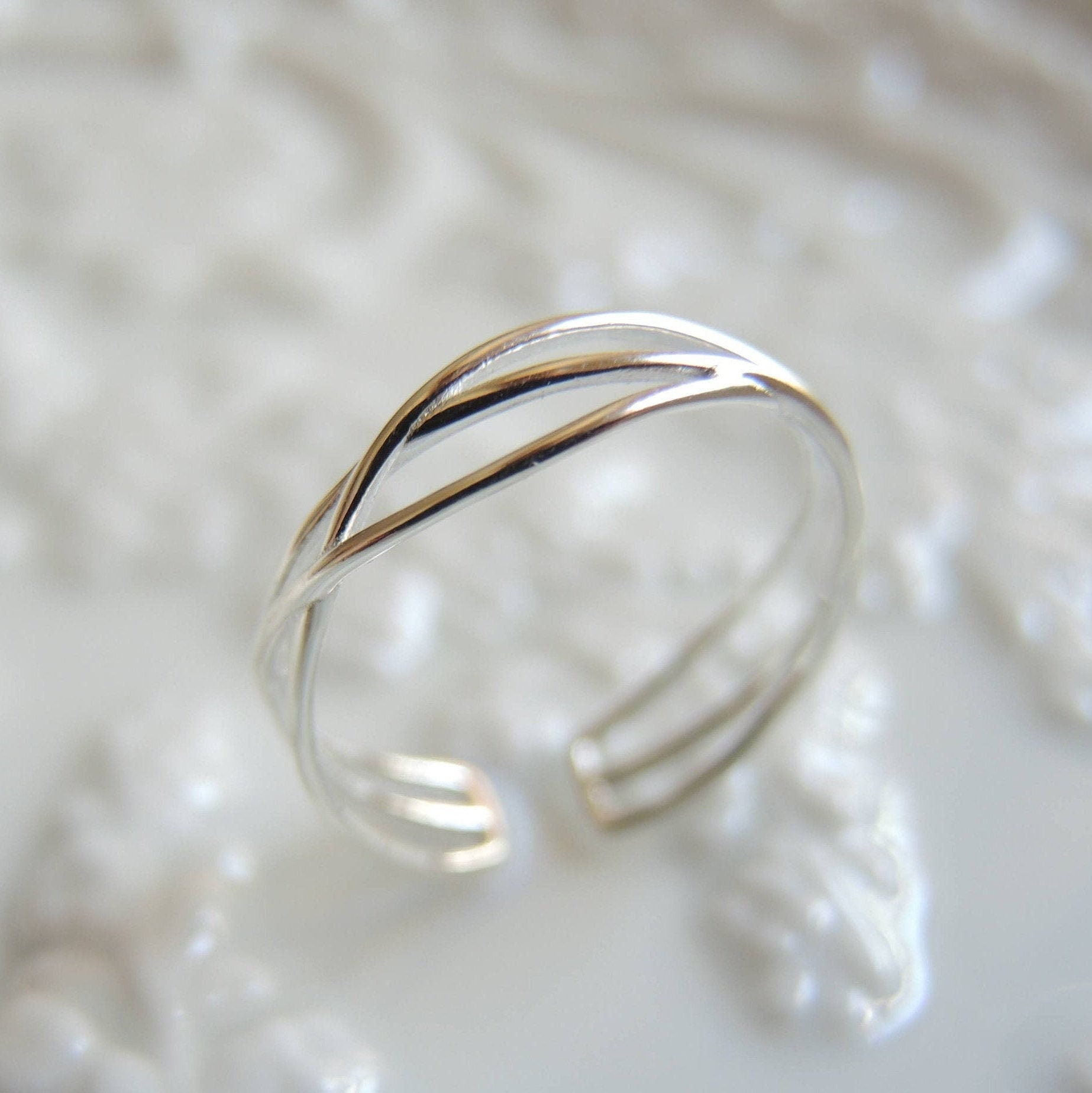 ②Own Light Mix Ring【#Casual】（Silver) ZINZI Sterling Silver Stackable Ring Twist 2mm ZIR2321