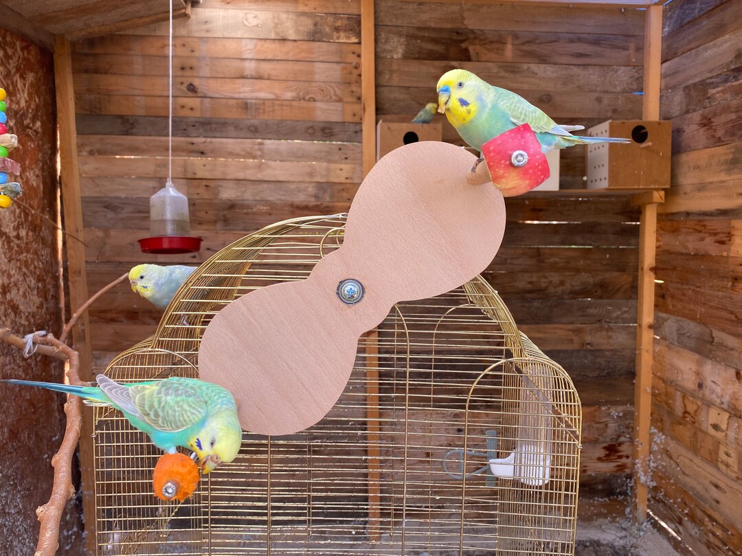 Bird Toys Set Swing Chewing Training Toys Small Parrot Hanging Hammock Parrot Cage Bell Perch Toys With Ladder Pet Supplies 1pc