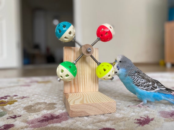 Foot Toy Lot of 4 Activity Plastic Puzzle Balls Parrot Bird Parts 