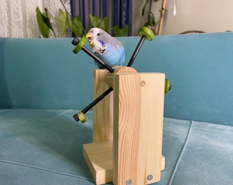 Eat and Play Toy for Budgies, Budgerigars, cockatiel, parakeet, parrot, canary, lovebird and small-medium birds