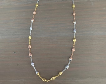 Tri Bead Necklace - Etsy