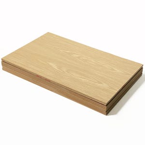White Oak Wood, Glowforge Ready, 1/4th inch, 12”x19” Premium Grade A1, Single Sided, MDF Core, unfinished