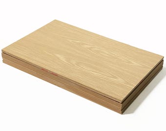 White Oak Wood, Glowforge Ready, 1/4th inch, 12”x19” Premium Grade A1, Single Sided, MDF Core, unfinished