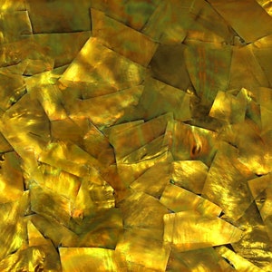 Bronze White Mother of Pearl Shell Veneer 5.5" x 9.5" for Inlay, laser, crafts,  Includes 3M Adhesive Sheet for Application