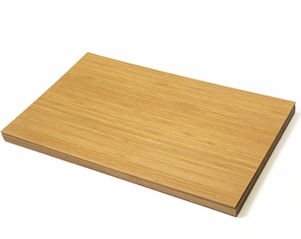 Bamboo Wood, Glowforge Ready, 6 Pack, 1/8th inch, 12”x19” Premium Grade A1, Two Sided, MDF Core, unfinished
