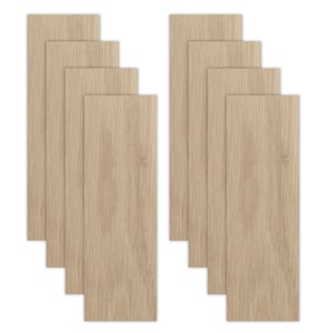 White Oak 1/8 Inch Solid Hardwood - 8 Sheets | Glowforge Ready, 6x19 Inch, 1/8 Inch, Finished
