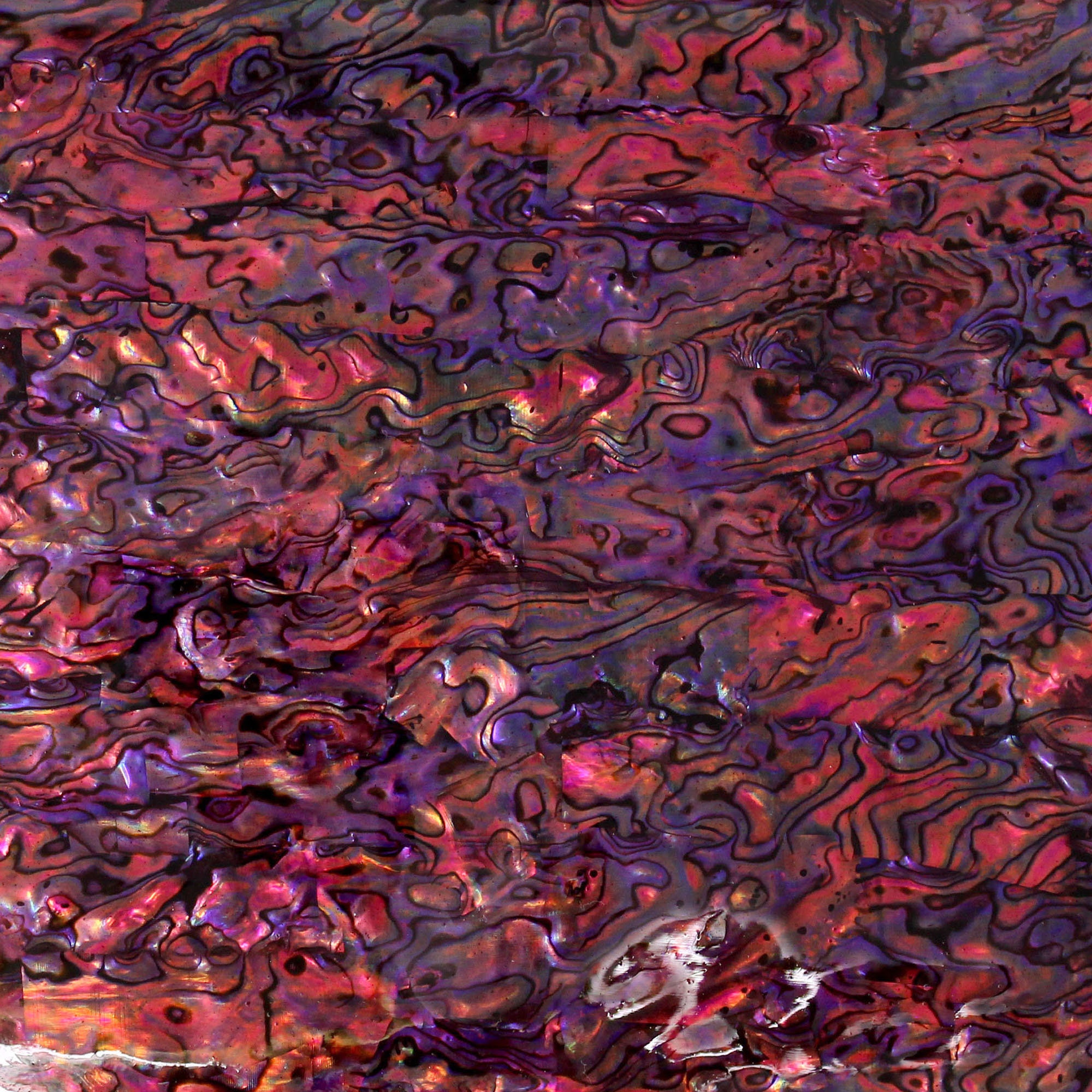 Purple Agate Abalone Shell Veneer 5.5" x 9.5" for Inlay, laser, crafts,  Includes 3M Adhesive Sheet for Application