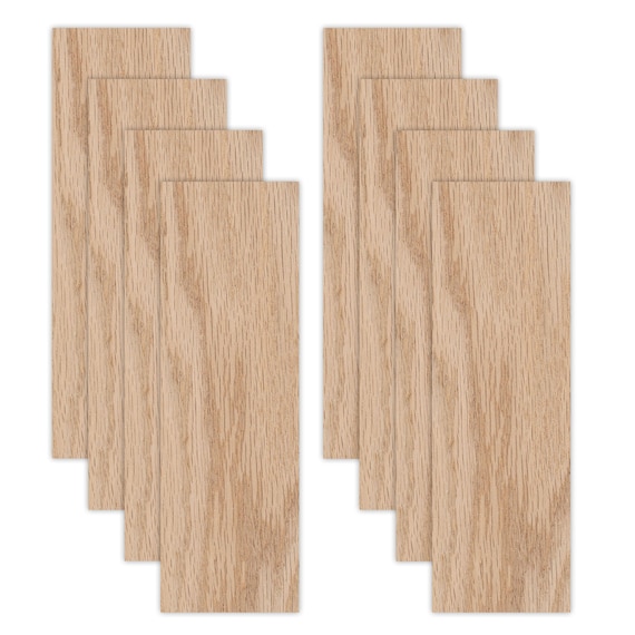 Red Oak 1/8 Inch Solid Hardwood - 8 Sheets | Glowforge Ready, 6x19 Inch, 1/8 Inch, Finished