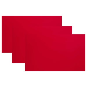 Cherry Red Matte Acrylic, Glowforge Ready, 3-Pack, 1/8th&quot;, 12&quot;x19&quot;, Solid Opaque Cast Acrylic, Craft Closet Brand