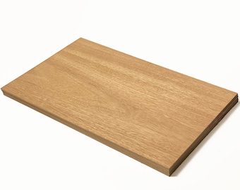 Mahogany Wood, Glowforge Ready, 6 Pack, 1/8th inch, 12”x19” Premium Grade A1, Two Sided, MDF Core, unfinished