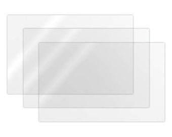 Clear Cast Acrylic, CO2 Laser Glowforge Ready, 3-Pack, 1/8th", 12"x19", Crystal Clear cast Acrylic, Craft Closet Brand