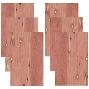 Bamboo Wood, Glowforge Ready, 6 Pack, 1/4th Inch, 12x19 Premium