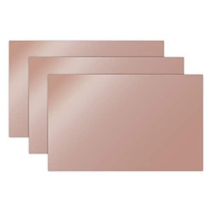 Rose Gold Mirror 1/8th&quot; Acrylic, CO2 Laser Glowforge Ready, 3-Pack, 12&quot;x19&quot; inch, 1 Sided, Craft Closet Brand