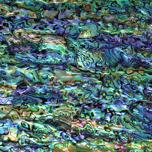Natural Abalone Shell Veneer 5.5&quot; x 9.5&quot; for Inlay, laser, crafts,  Includes 3M Adhesive Sheet for Application