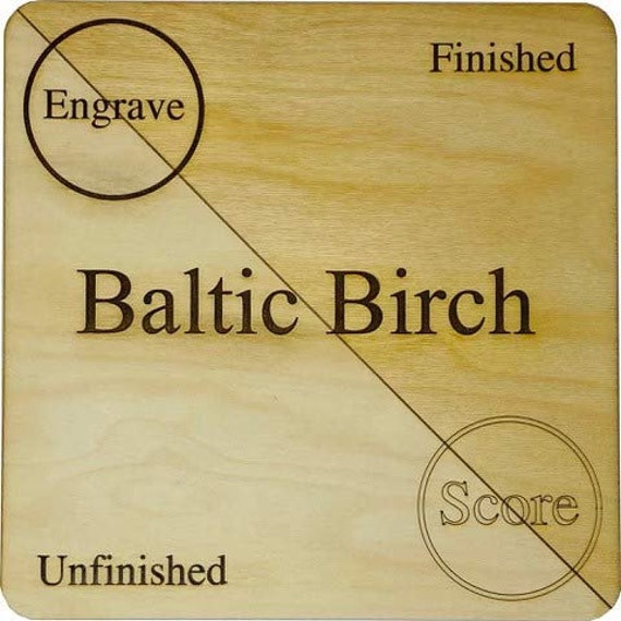 Baltic Birch Plywood 3 mm 1/8 x 12 x 9 inch Craft Wood Box of 16 B/bb Grade Baltic Birch Sheets Perfect for Laser CNC Cuttin
