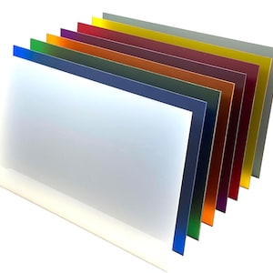 8 Sheet Frosted Acrylic Variety Pack 1/8th Inch, Cast Acrylic, choose from  6x12&quot;, 12x12&quot;,or 12x19&quot;