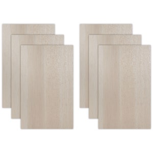 Balsa wood, Glowforge Ready, 6 pack , 1/4 inch (6mm), 12”x19”, unfinished
