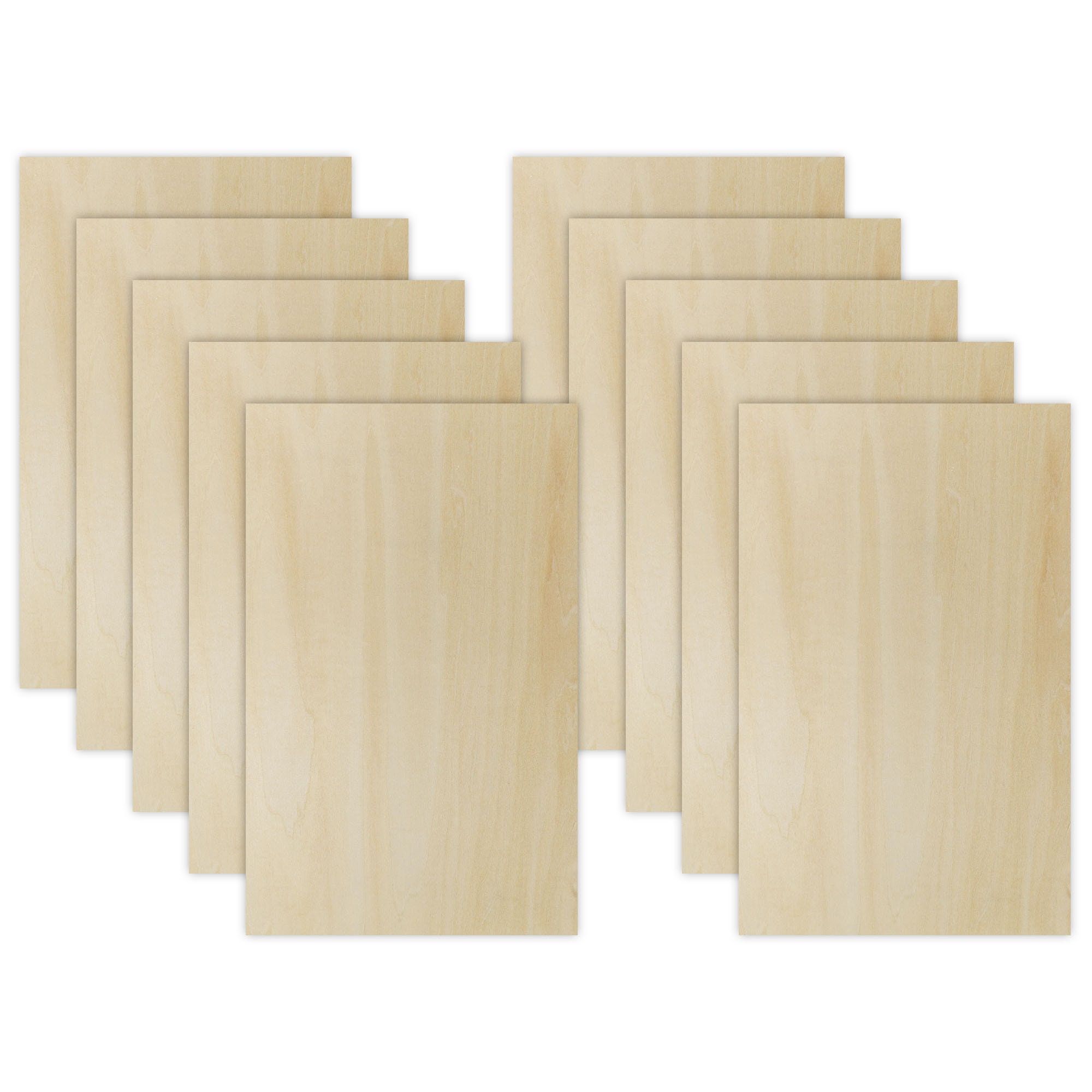 10 Pieces 1/16 X 10 X 12 Inch Basswood Sheets Unfinished Wood 