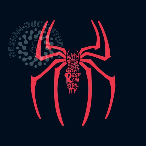 大いなる力には大いなる責任が伴う、スパイダーマン svg