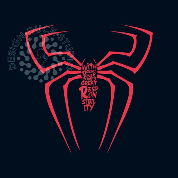 大いなる力には大いなる責任が伴う、スパイダーマン svg、スーパー