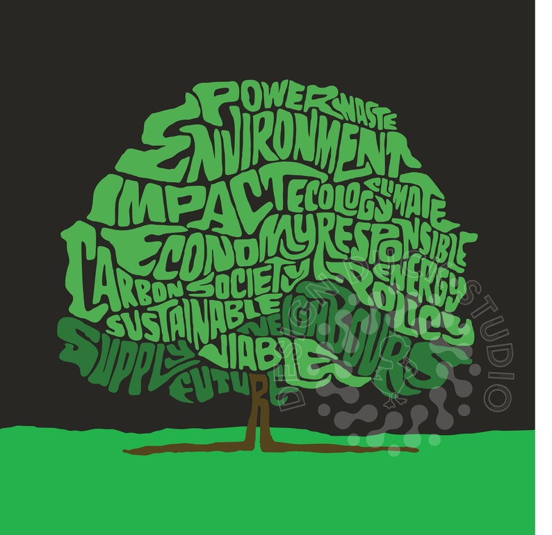 Download Tree Word Art Typography Tree Svg Tree Design Typography Etsy