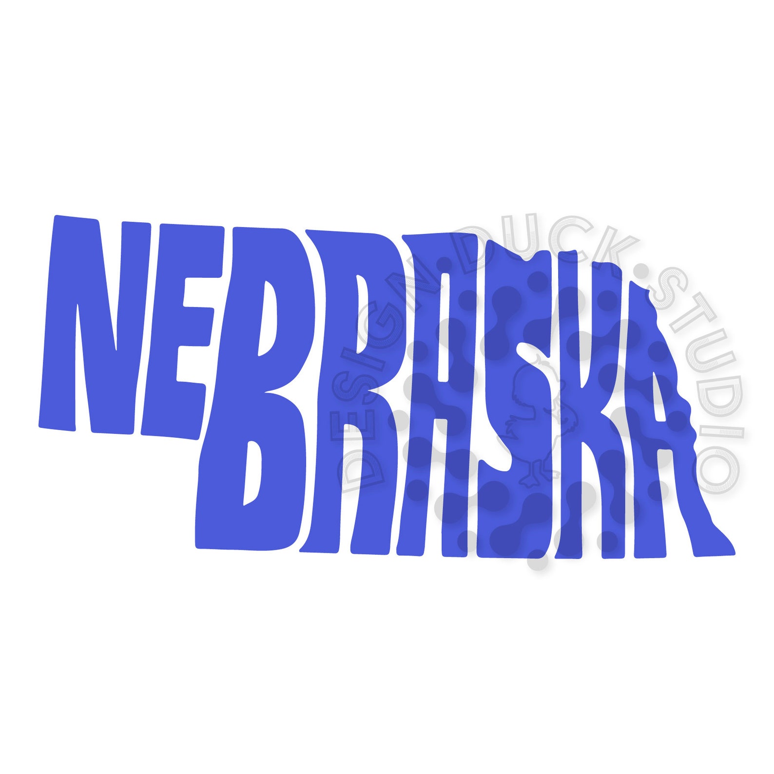 Nebraska State Typography Nebraska State Map Nebraska Art - Etsy