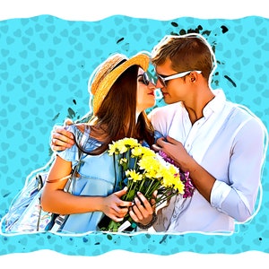 Custom detailed digital Cartoon Portrait, Caricature Drawing, Custom Drawing, Couple Portrait, Family Portrait, Cartoon Portrait From Photo