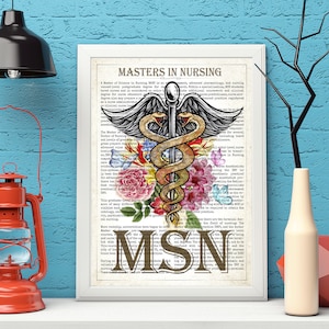 Cyfrowy prezent na ukończenie studiów MSN Pomysł na prezent dla absolwenta pielęgniarki MSN z kwiatami Drukuj prezent dla magistra pielęgniarstwa Ukończenie studiów magisterskich z pielęgniarstwa