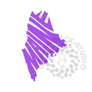 Maine State Typography, Maine State Map, Maine Wordart, Maine