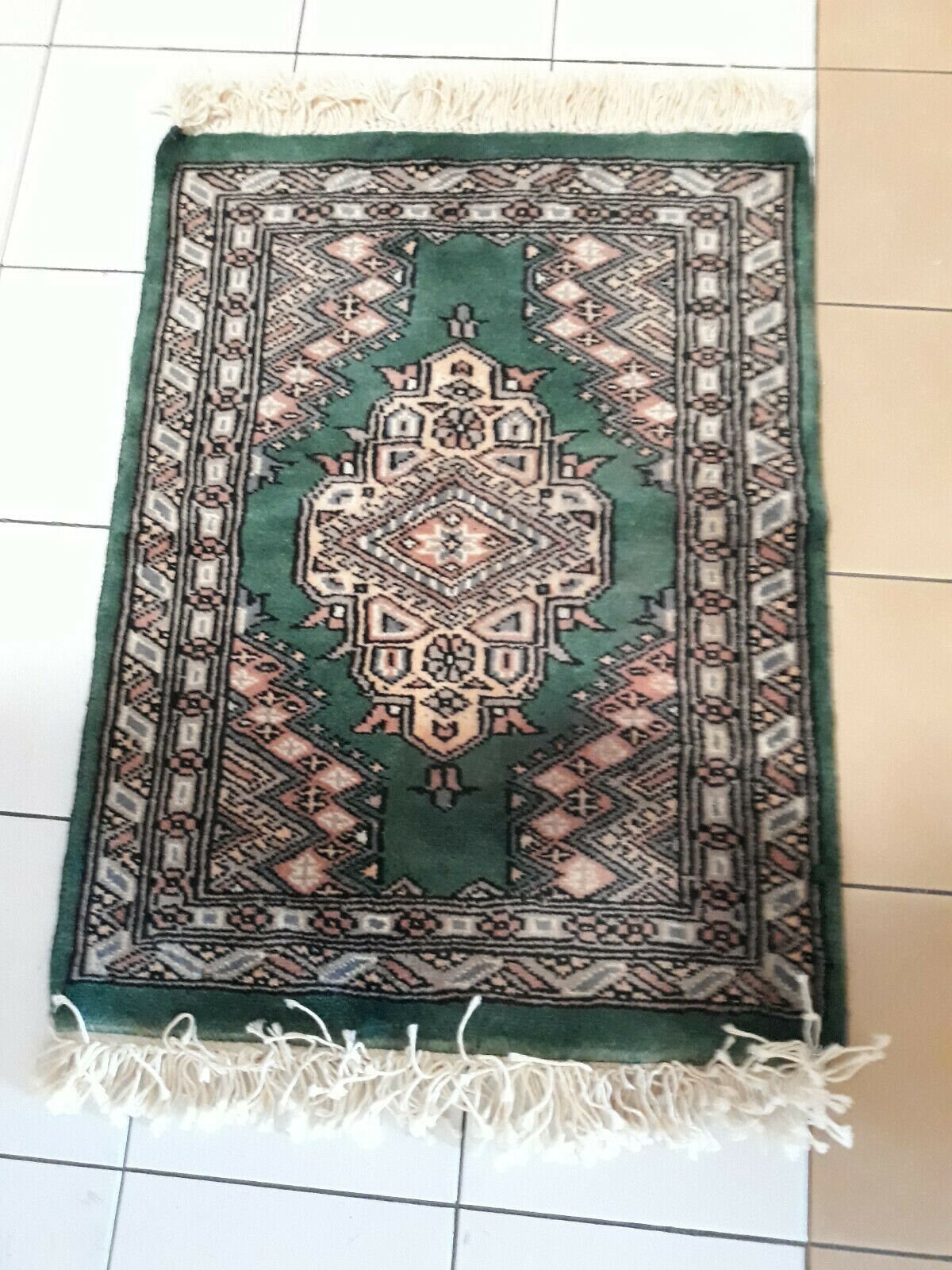 Tapis Anciens en Laine Fait Main-65 X 49 cm-Turquie