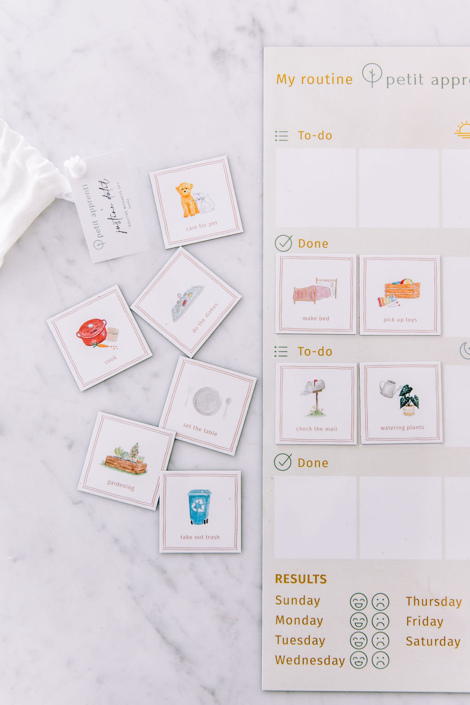 Magnetic Routine & Motivation Chart 60 Magnets - Etsy