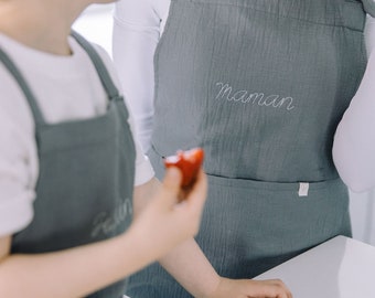 Adult apron | slate blue