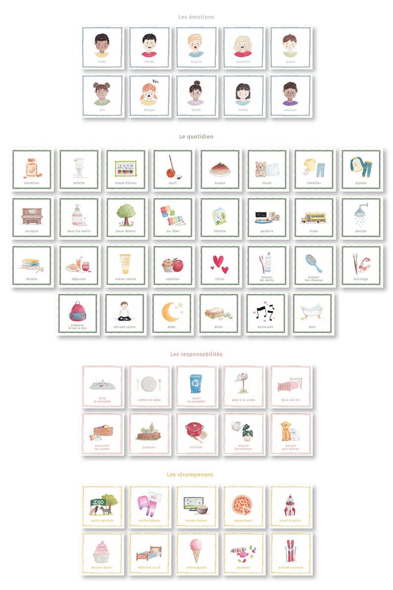 Magnetic Routine & Motivation Chart 60 Magnets - Etsy