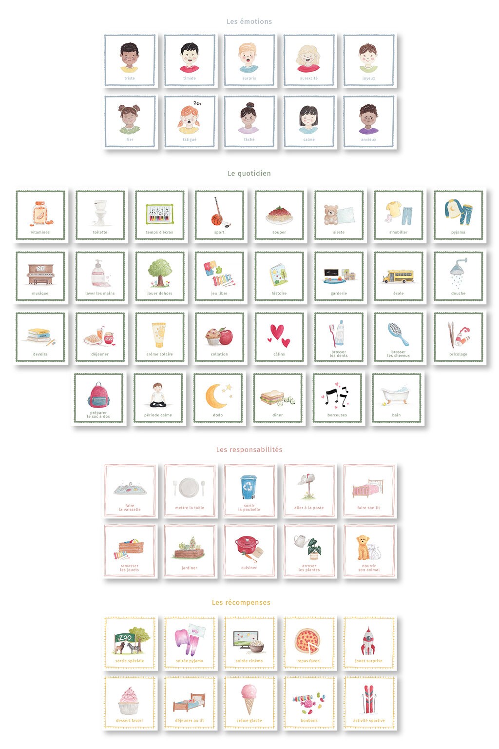 Magnetic Routine & Motivation Chart 60 Magnets - Etsy