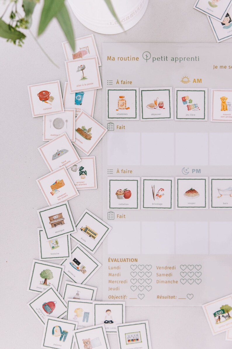 Magnetic Routine & Motivation Chart 60 Magnets - Etsy