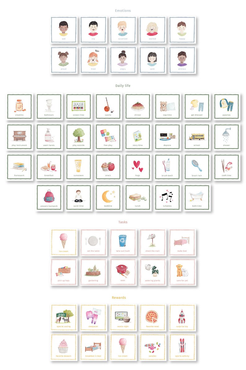 Magnetic Routine & Motivation Chart 60 Magnets - Etsy