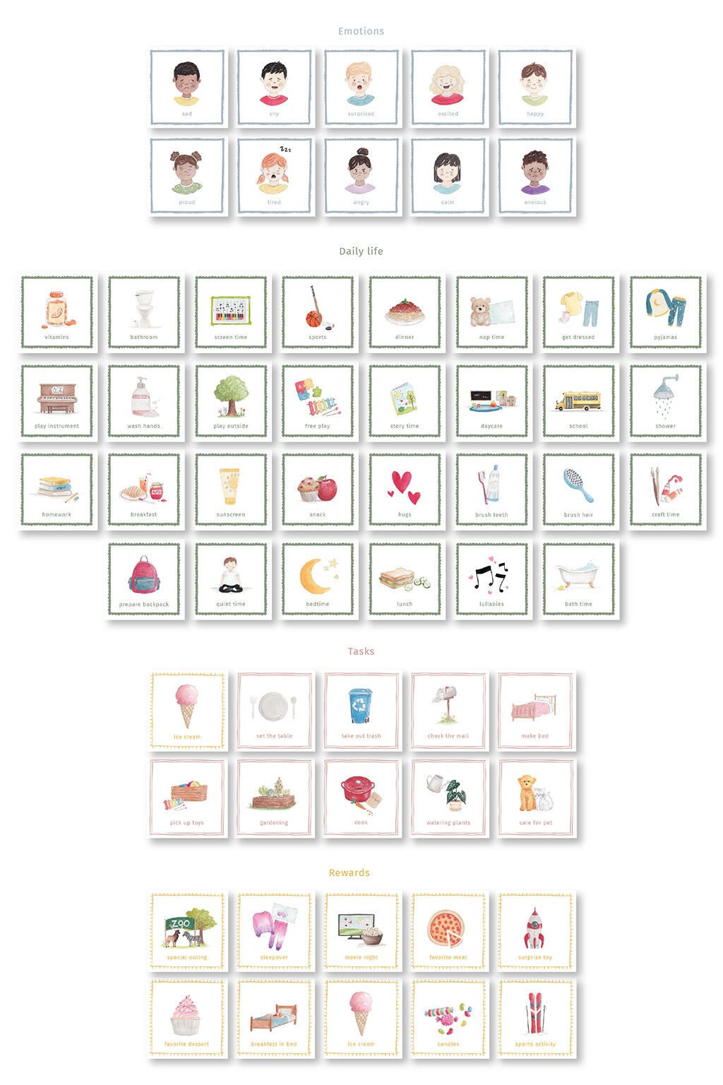 Magnetic Routine & Motivation Chart 60 Magnets - Etsy